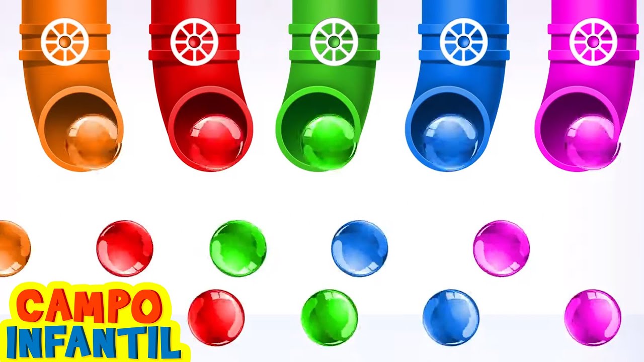 Campo Infantil | Vamos a Hacer una Piscina de Pelotas de Colores! | Videos para Ni&ntilde;os