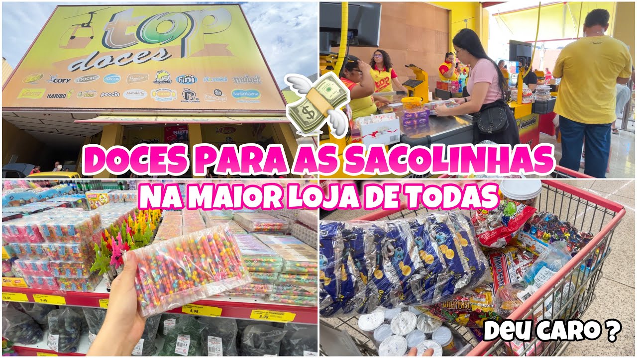 COMPRANDO TODOS OS DOCES PARA AS SACOLINHAS SURPRESA NA TOP DOCES 🍭