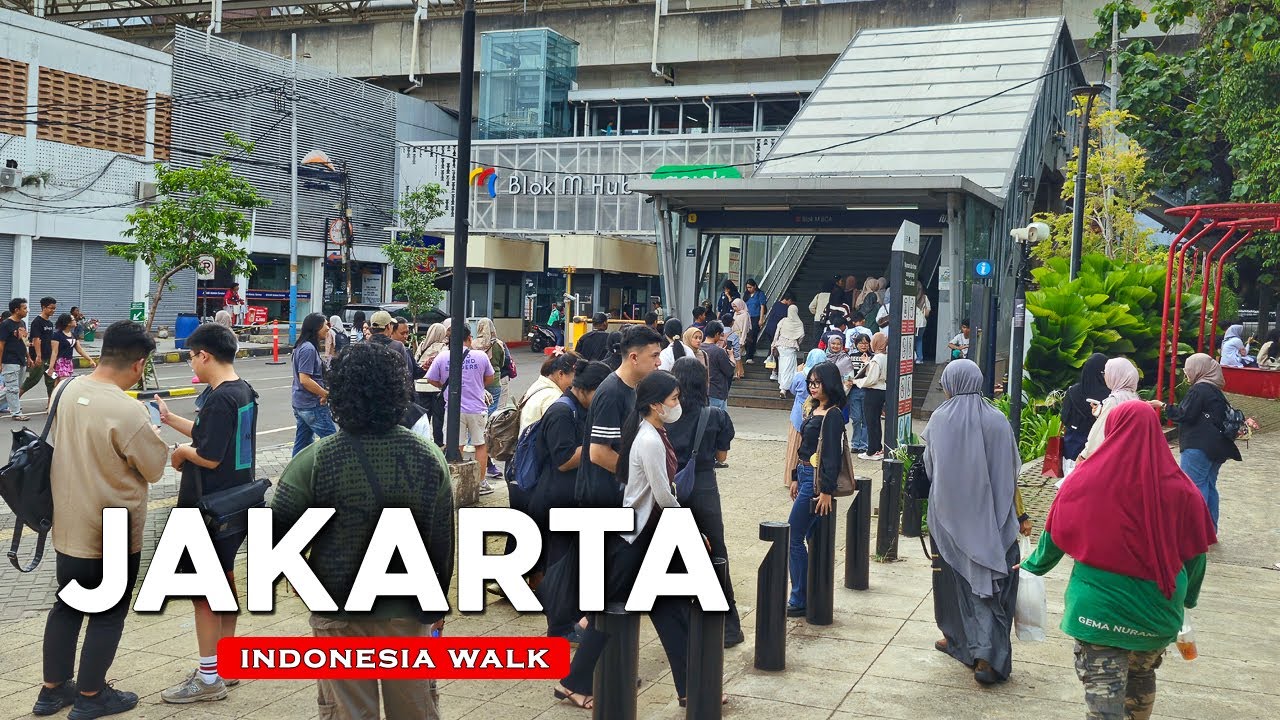 Пешеходная экскурсия по Джакарте 🇮🇩 в формате 4K - Блок М, Старый город, Чайнатаун
