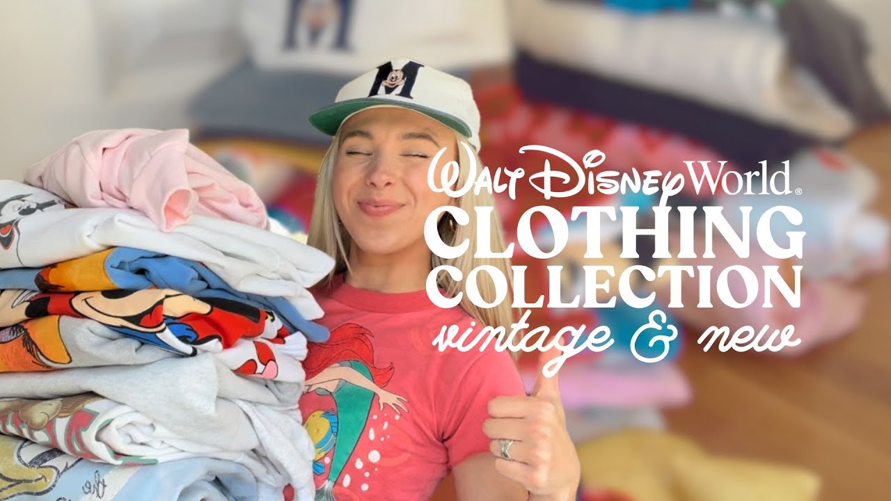 DISNEY CLOTHES COLLECTION 🧚‍♀️  💌 All of my new & vintage Disney tees, sweatshirts, ears & hats