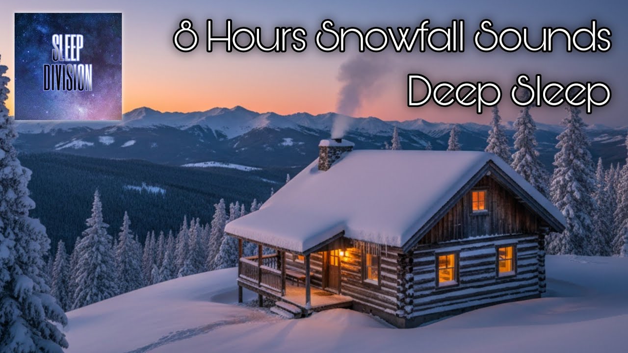 🔵 8 hours Uninterrupted Snow Blizzard Sounds for Deep Sleep Brown Noise