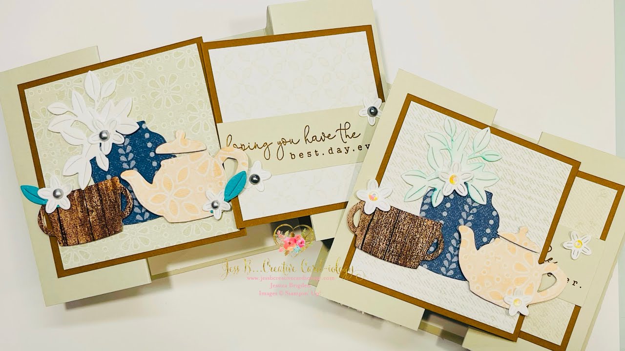 Awesome Double Stack Fun Fold Card Made Easy w/ Stampin’ Up! Country Woods Collection!