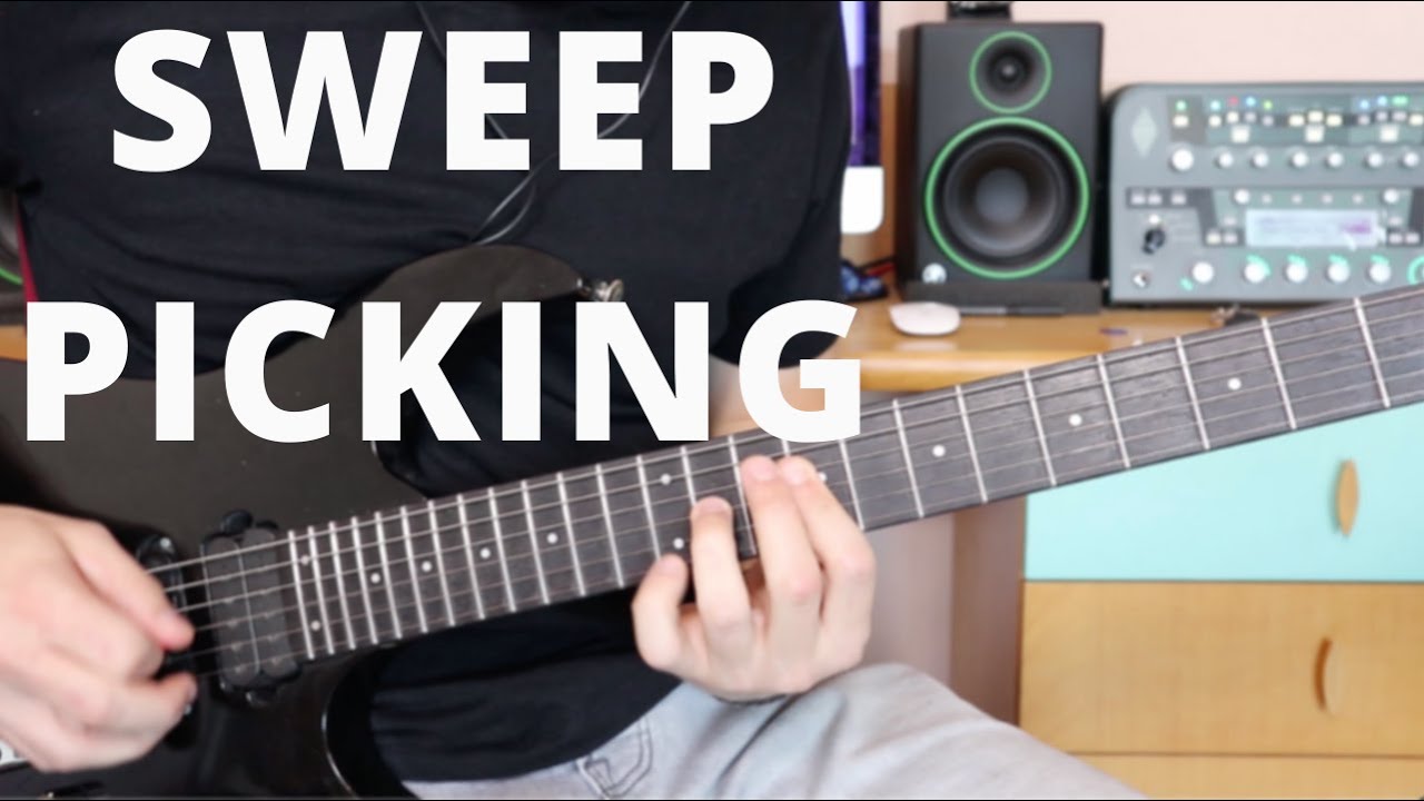 SWEEP PICKING 🎸🎸 | Ejercicio FUNDAMENTAL de MANO DERECHA (con TAB)