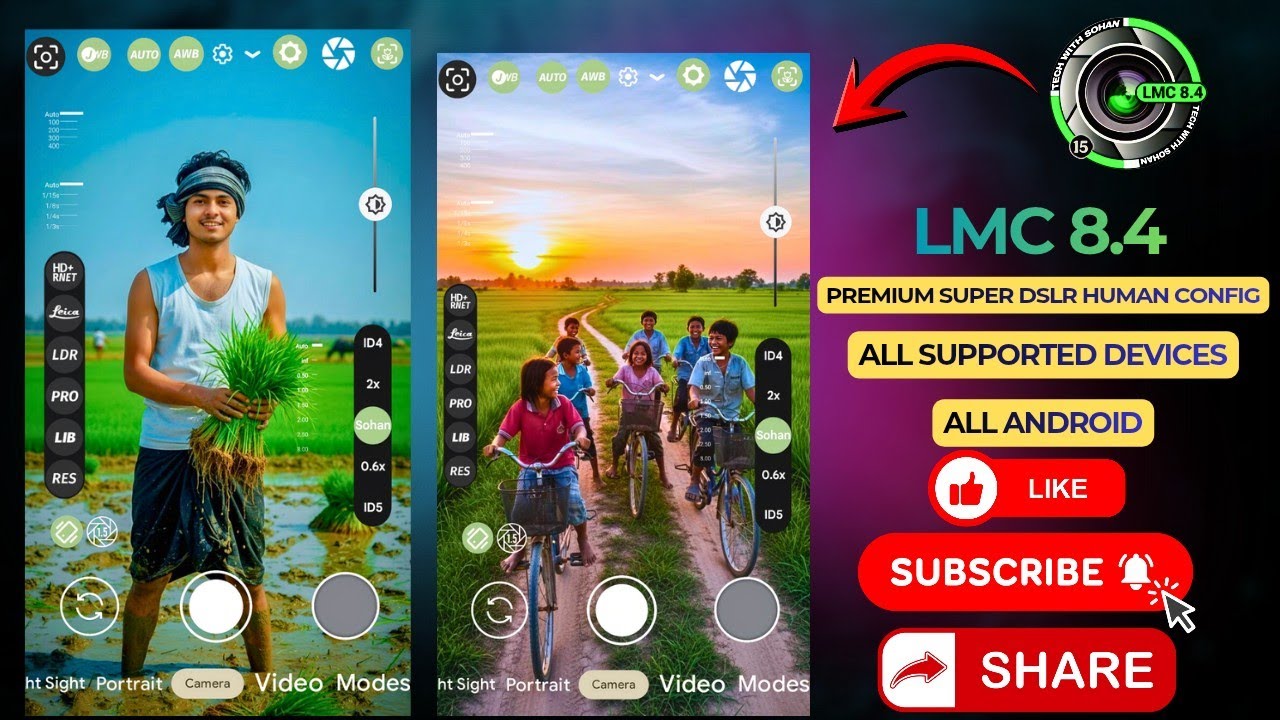 LMC 8.4 Portrait DSLR Config 2026 📸 | Real Blur Background 🔥 Natural Face Beauty XML Download.