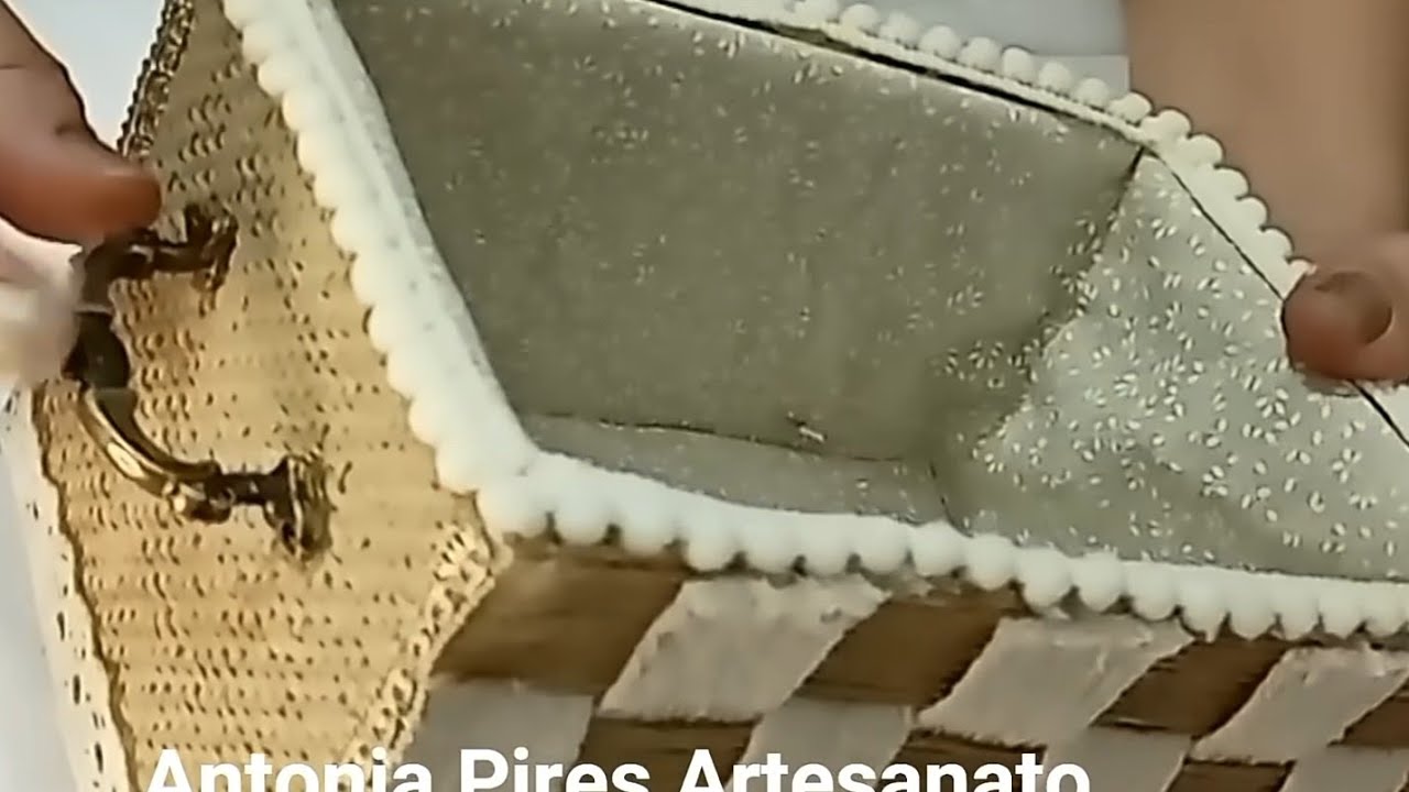 DIY ORGANIZADOR FEITO COM CAIXA DE PAPELÃO VELHA - FAÇA E SE ENCANTE