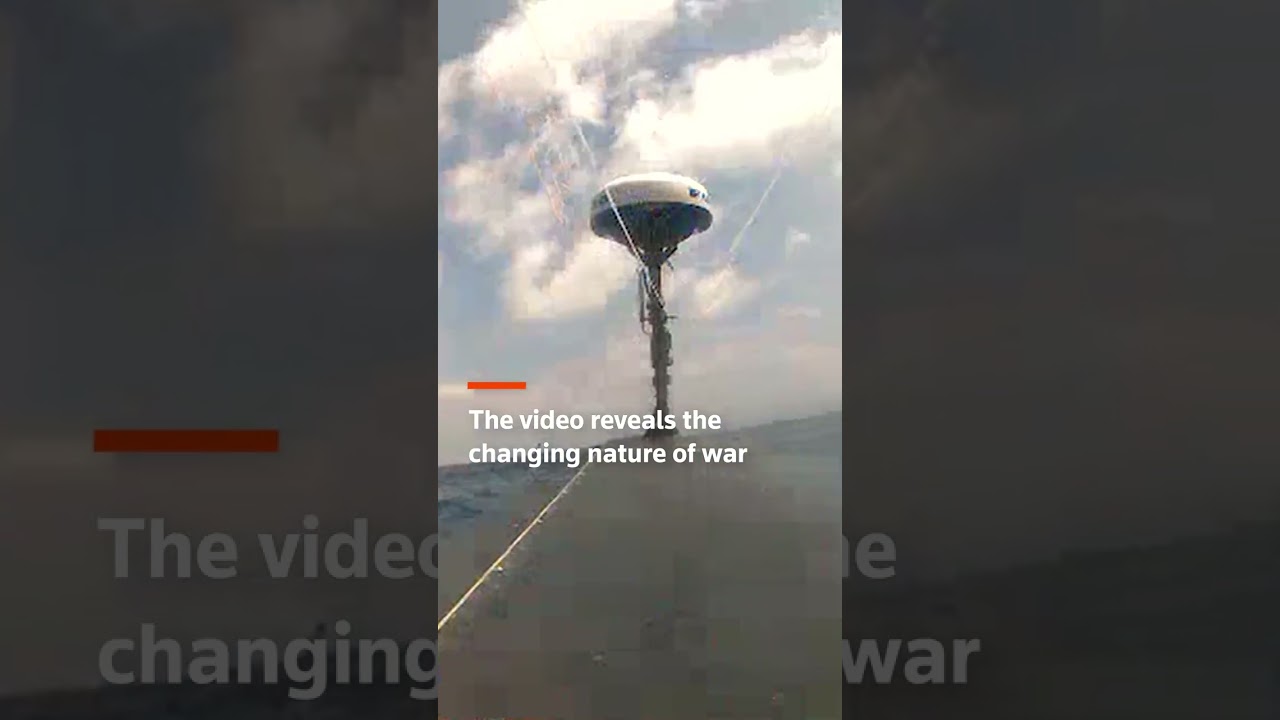 Commercial sea drone records Chinese warship in Philippine waters
