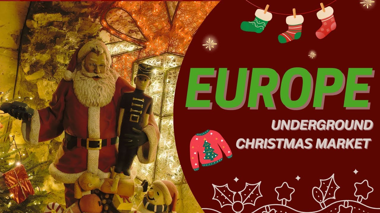 Christmas Market in the Netherlands 🇳🇱!! আন্ডারগ্রাউন্ড ক্রিসমাস🎄| Valkenburg Netherlands Europe🇳🇱