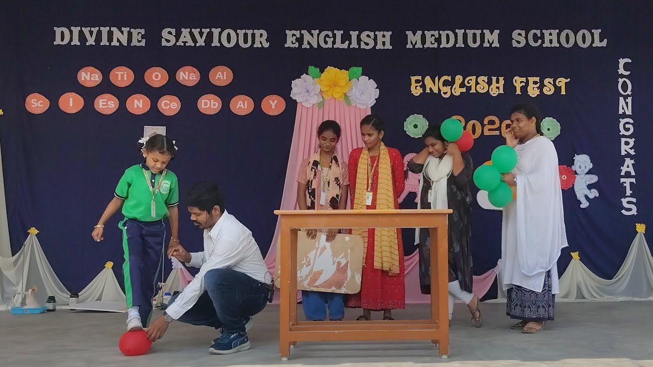 Standing On Balloons Activity Based On Pressure 28.2.2026 Divine Saviour EM School 