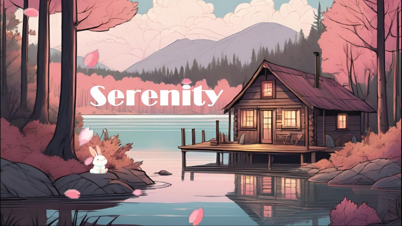 Cherry Blossoms Lofi🌸 Cozy Lake Cabin 🌸 [1 HOUR STUDY SESSION]