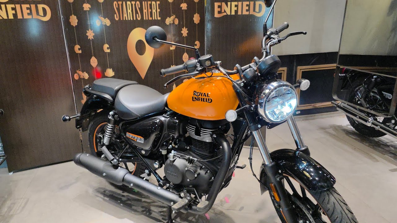 All New 2025 Royal Enfield Meteor 350 - Fireball Orange
