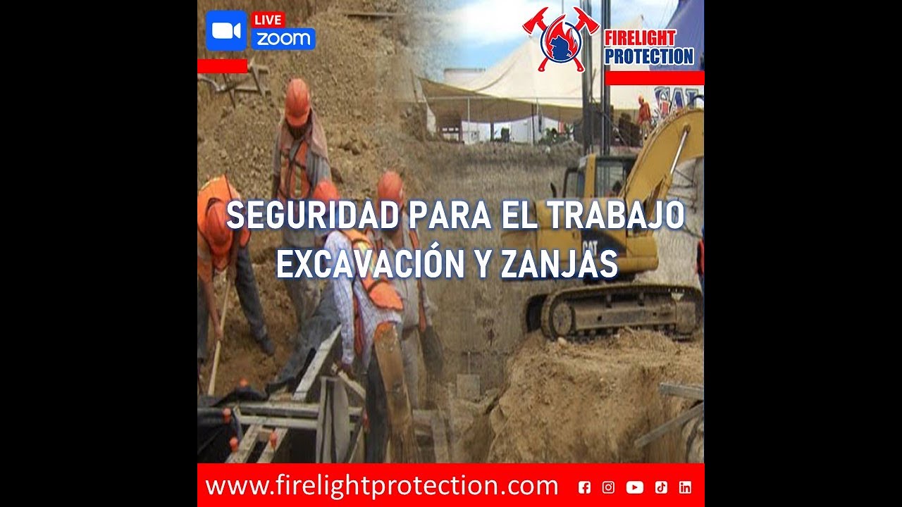SEGURIDAD PARA TRABAJO EXCAVACION Y ZANJAS