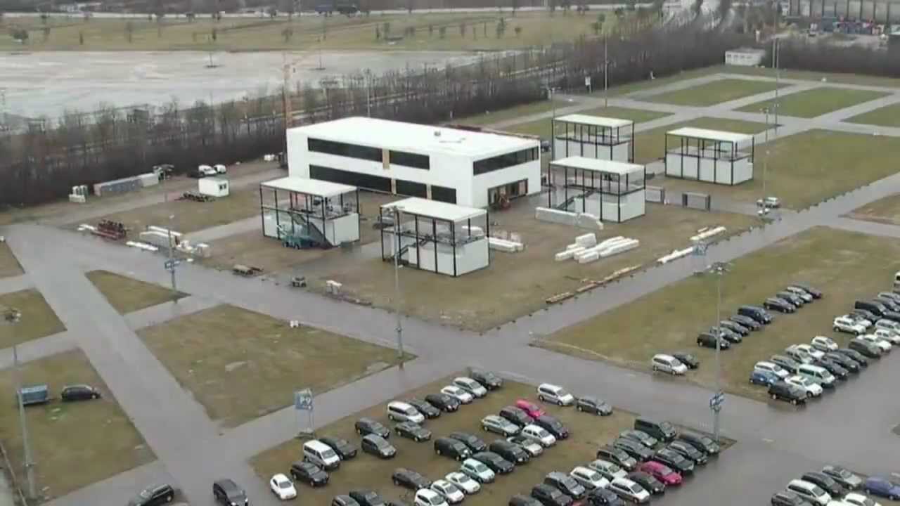 Aufbau Wirtgen Group zur bauma 2013