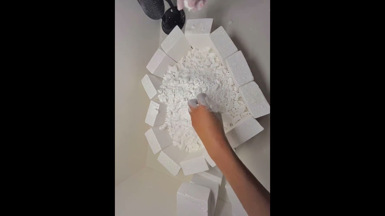 Full video plain gym chalk blocks . Follow me on Instagram and TikTok _jennasmr 
