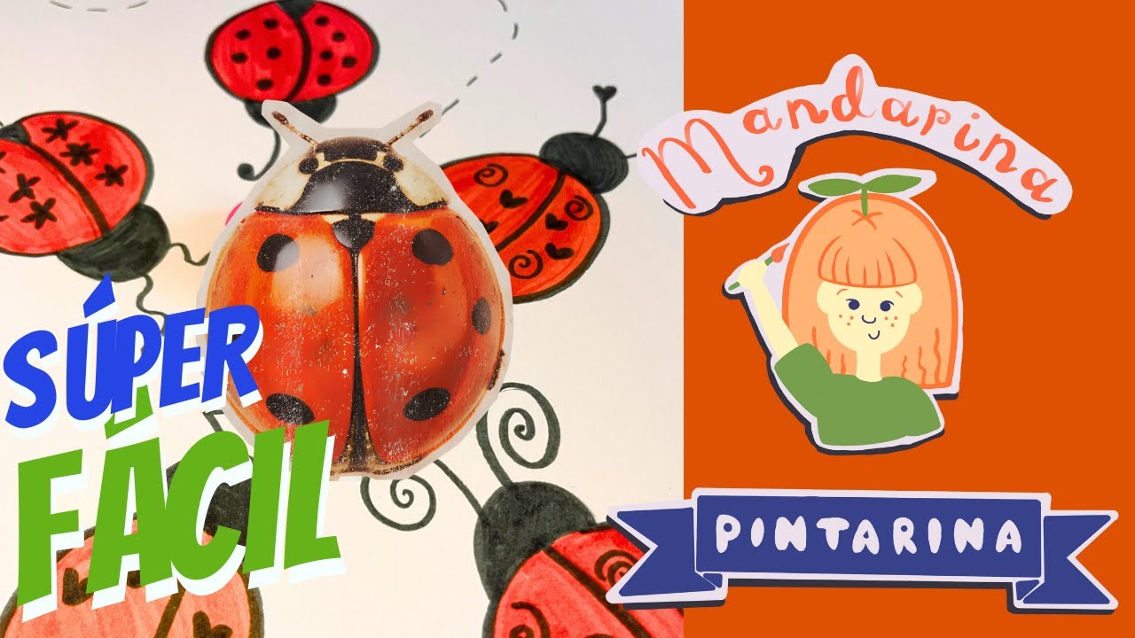 COMO DIBUJAR MARIQUITAS SUPER FÁCIL CON CÍRCULOS