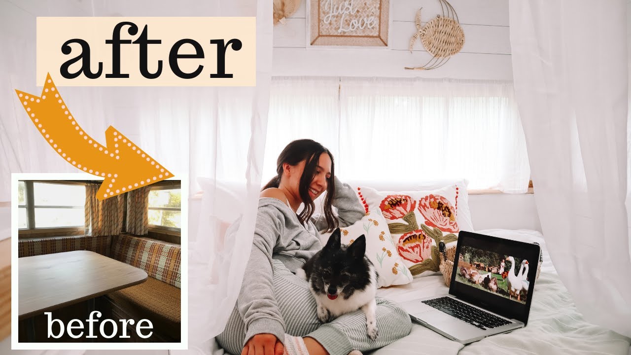 EXTREME CAMPER BEDROOM MAKEOVER// my favorite makeover yet!!