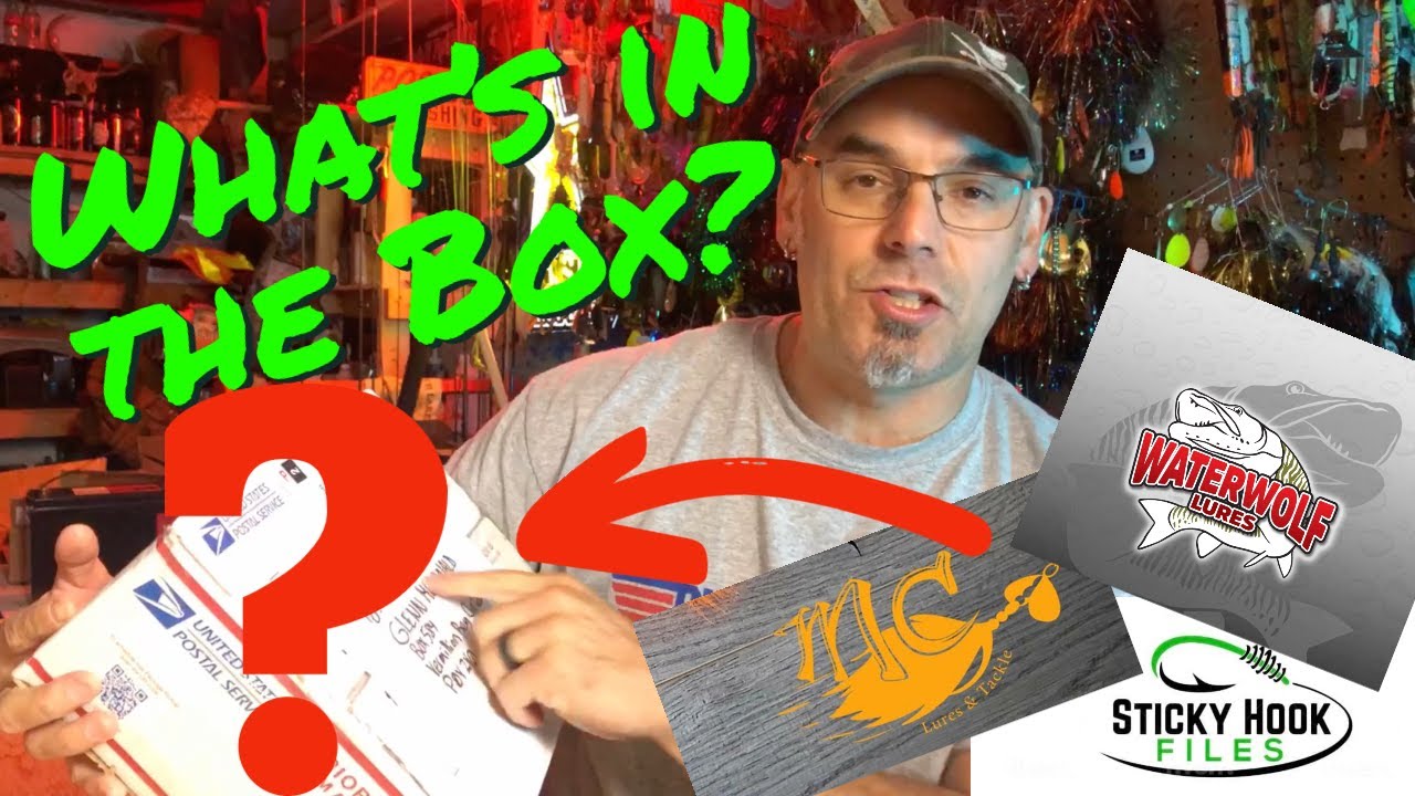 What's in the Box? ep.5 Mad Chasse and Water Wolf lures, Sticky Hook Files!