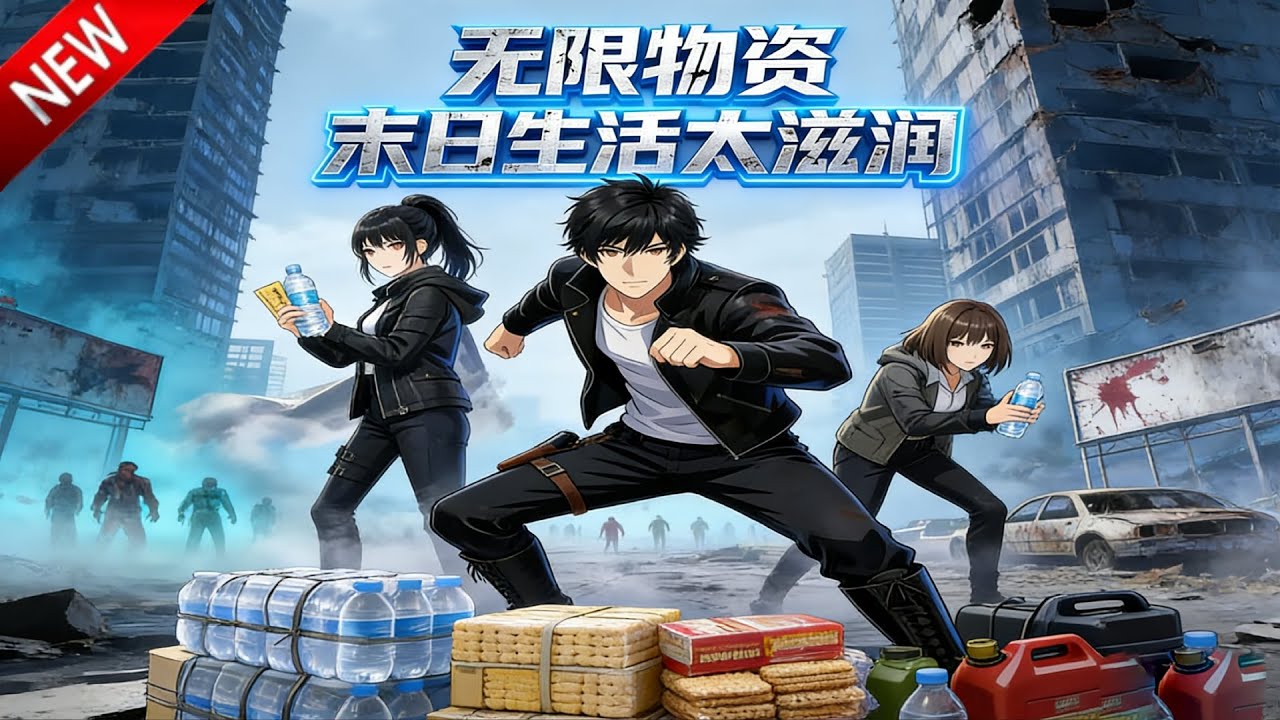 💥【新番上线】陈东被卷入丧尸横行的末日游戏，觉醒每日赠送一种“无限物资”的逆天系统，从矿泉水到子弹，从战斗装备到奇妙道具，应有尽有！《无限物资：末日生活太滋润》全集 Multi SUB 