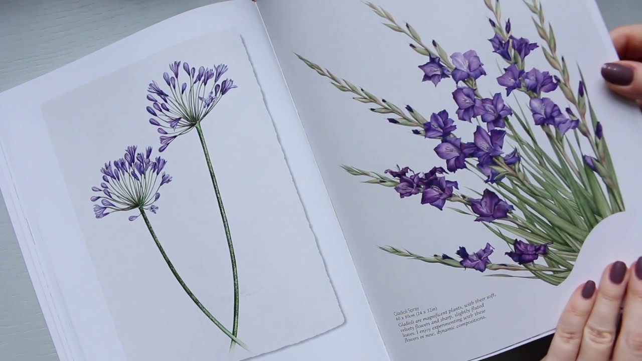 Watercolour Flower Portraits by Billy Showell | Botanical Watercolour Book Review