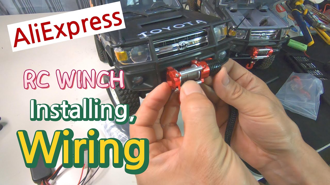 How to Install an AliExpress RC Car Winch | MN82S Wiring & Setup, 알씨 윈치 설치 방법 #rccar #rcwinch #mn82s