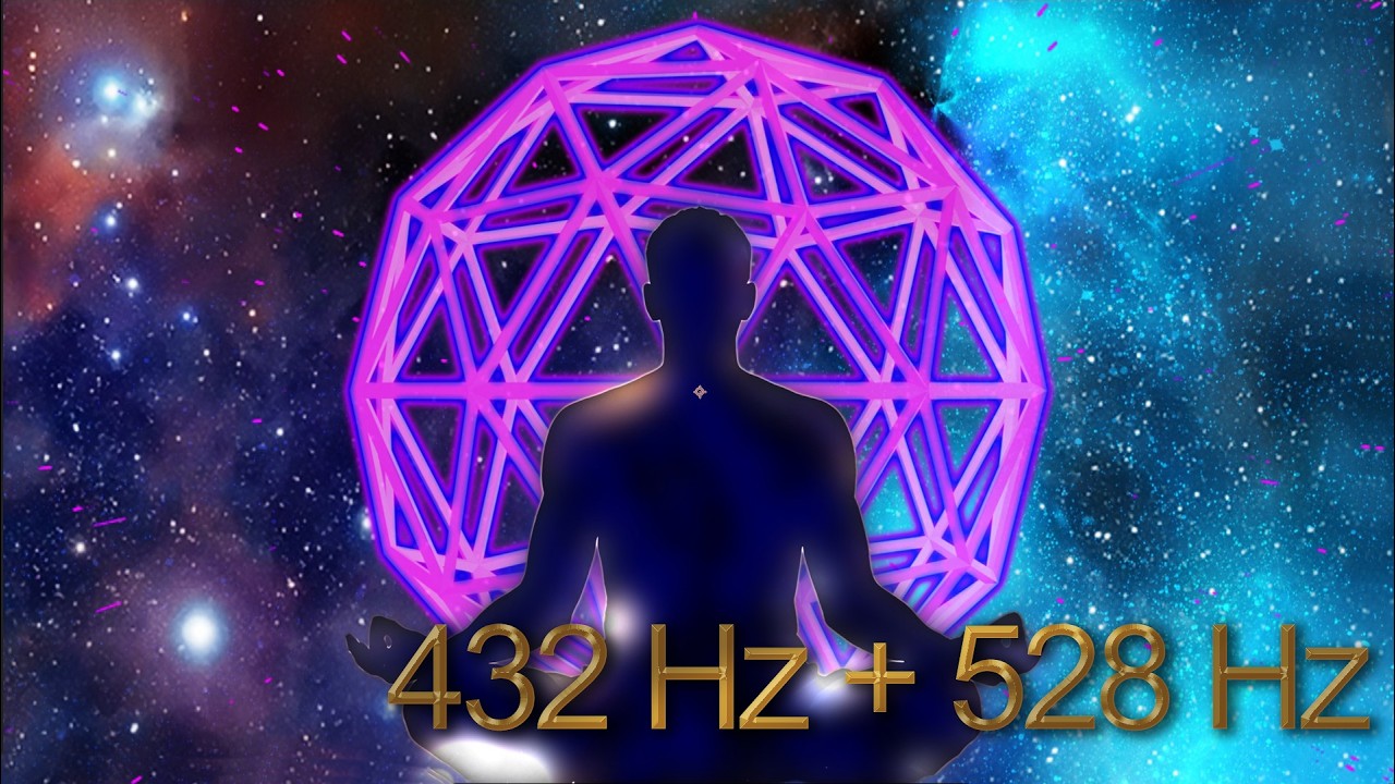 432Hz + 528Hz | DEEPEST DNA Repair & Cellular Healing | Sleep Music 3 Hours