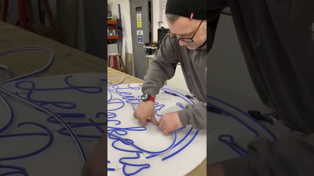 Making An LED Neon Sign #shorts