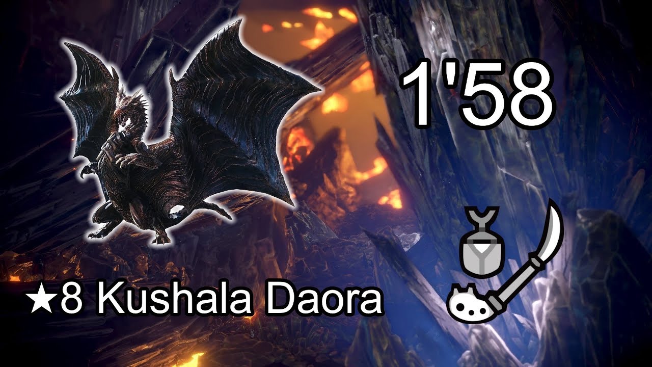 MHW (PC) - ★8 Kushala Daora 1'58 Insect Glaive (TA wiki rules) / クシャルダオラ 操虫棍 ソロ