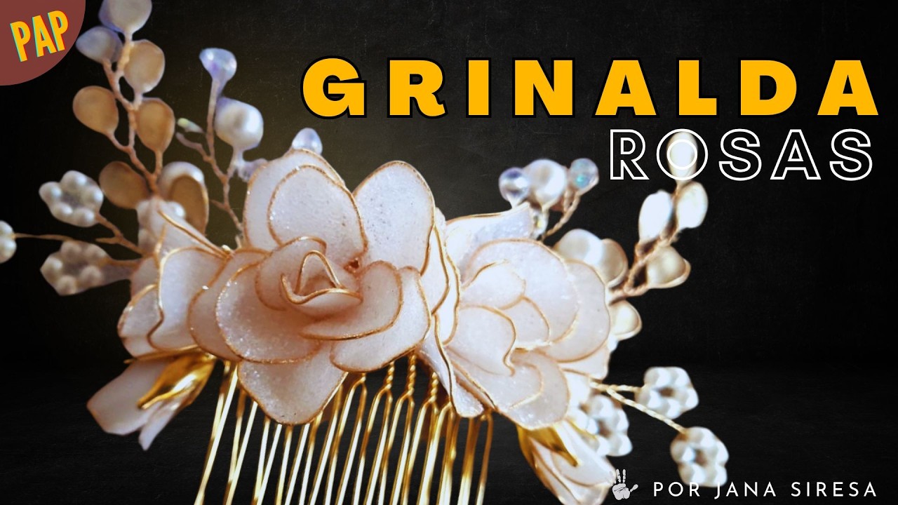 Aprenda a Fazer uma Grinalda de Noiva com Rosas de Resina – Um Toque Romântico!