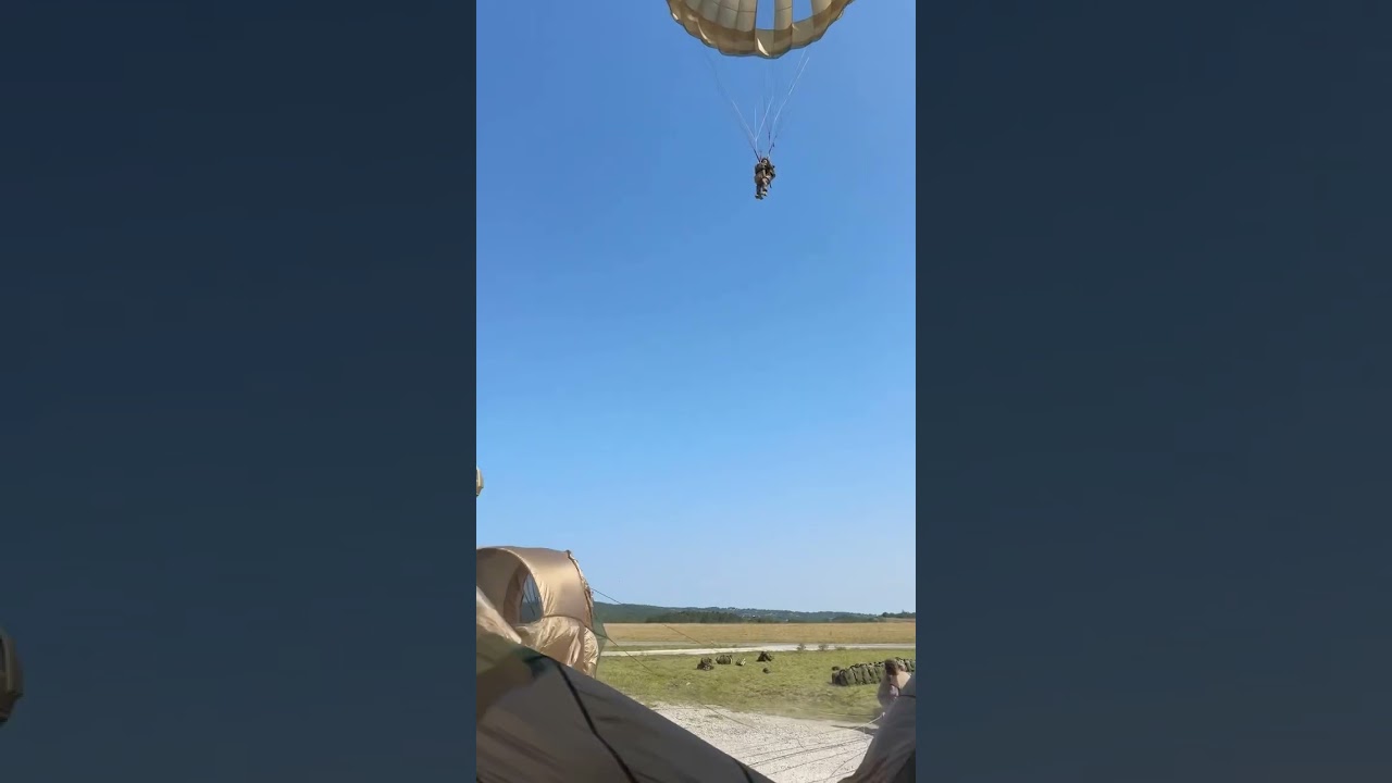 The most perfect airborne landing #army #marines #military