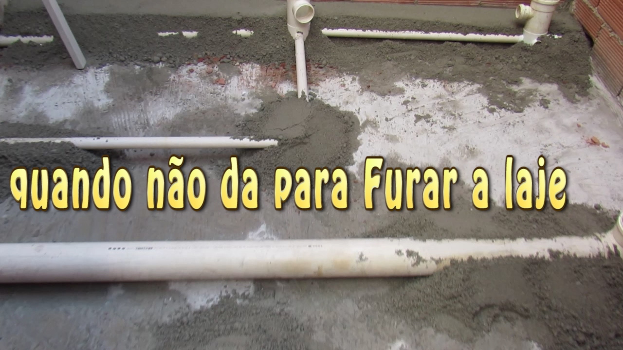 quando não da para Furar a laje tem que ser assim