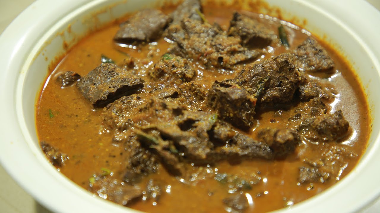 Goat blood curry (HOW TO COOK)
