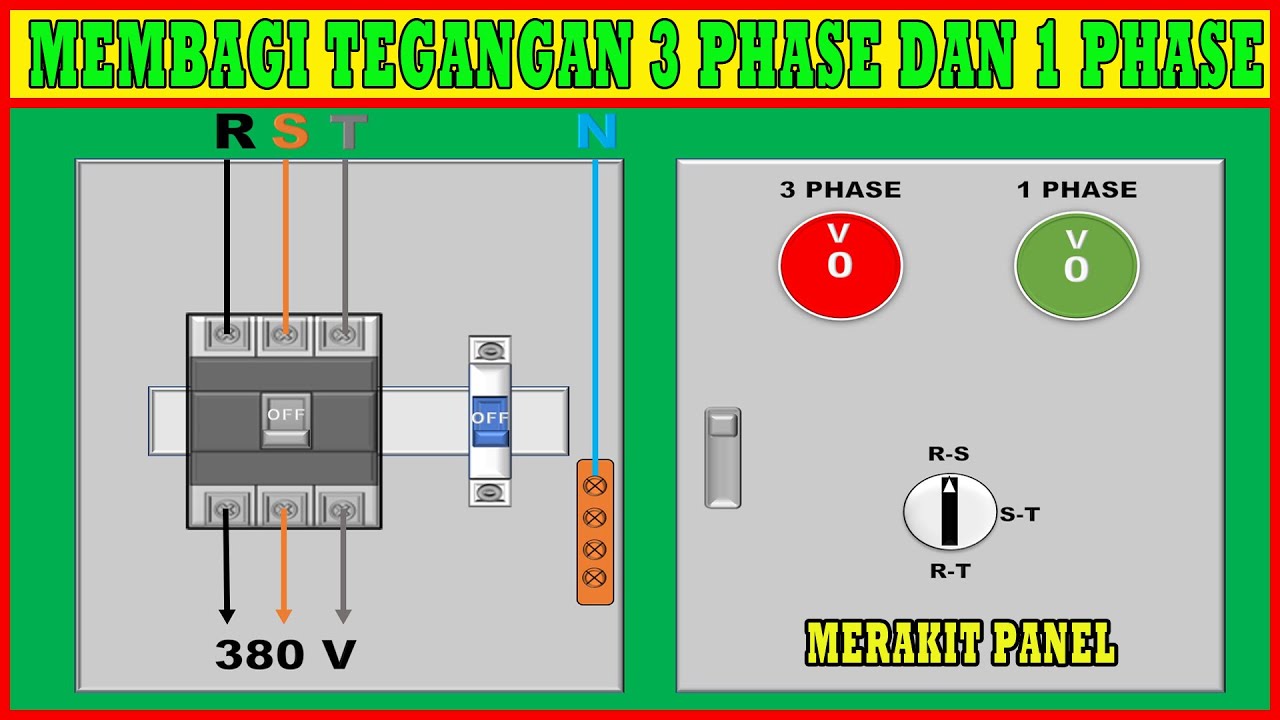 CARA MEMBAGI TEGANGAN 3 PHASE DAN 1 PHASE
