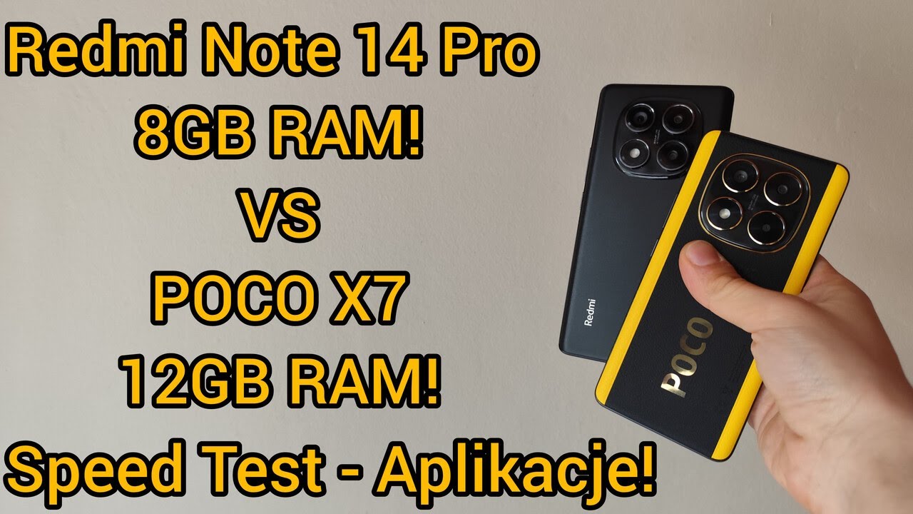 Redmi Note 14 Pro VS POCO X7 - Speed test - Aplikacje cz1.