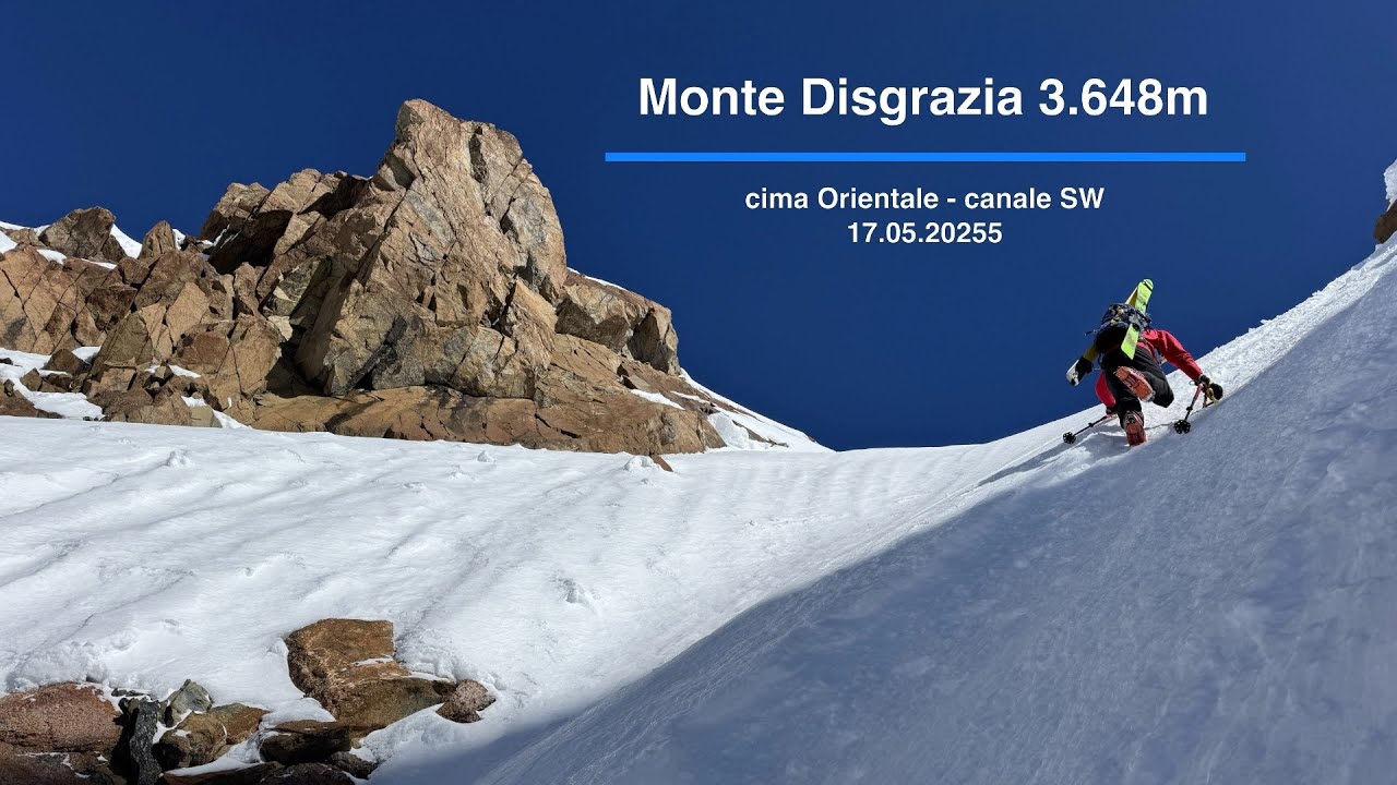 Disgrazia Orientale 3648m  canale SW