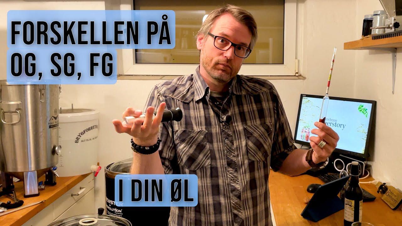 Forskellen p&aring; OG, SG og FG - gravity i &oslash;l