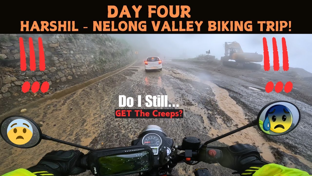 Faced a Landslide! | Day 4 | Delhi to Harshil - Nelong Valley Biking Trip!