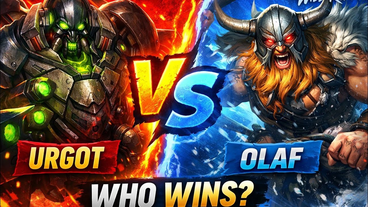 Urgot vs Olaf Top Lane – Can Urgot Stop the Berserker? | Wild Rift