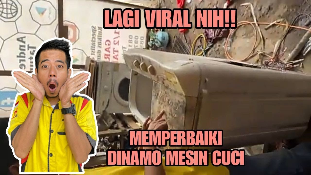 cara bongkar dan perbaiki dinamo mesin cuci