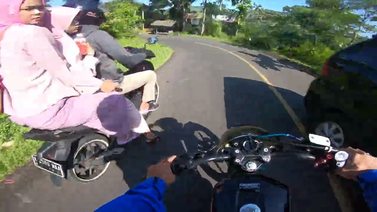 TEST ZAHID PAKE RASIO ROADRACE | RIDING SANTAI RX KING