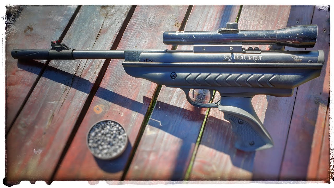 Airgun HATSAN Super Charger Mod 25 (.22 cal. Slow motion shoot test)