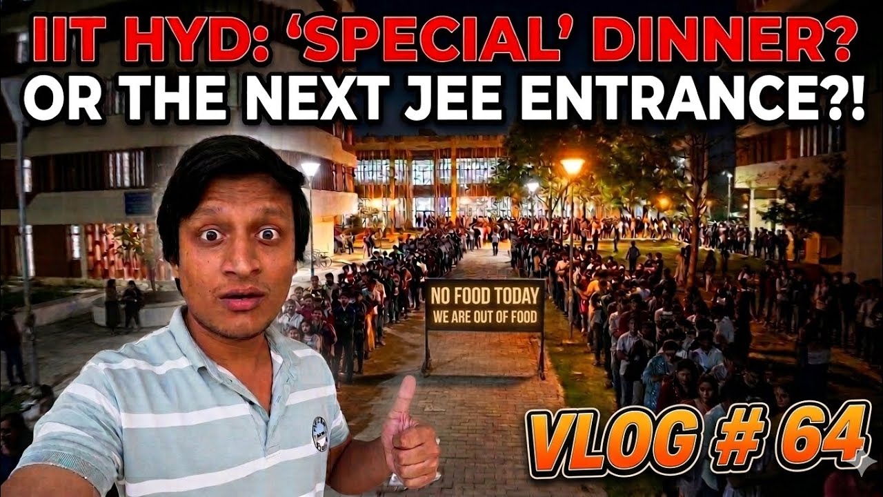 SPECIAL DINNER SCENE AT IIT HYDERABAD 😵‍💫 | DIMAAG KHARAB HO GAYA | VLOG 64 | IITIAN SUMAN