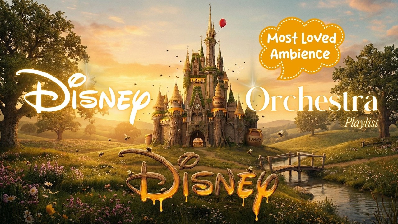 Disney Sweet Symphony 🐝 Relaxing Music for Naps & Sleep | Winnie the Pooh Honey Castle Ambience