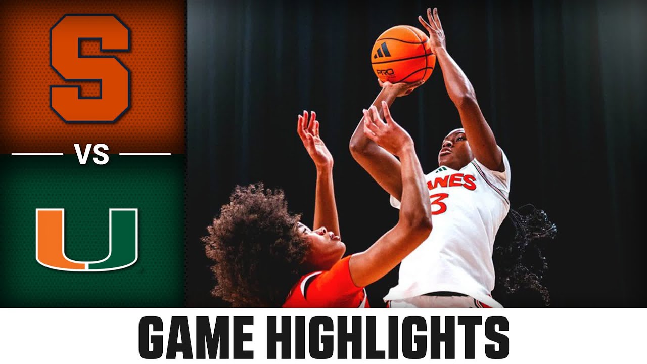 Syracuse vs. Miami Highlights | 2025-26 ACC Women's Basketball