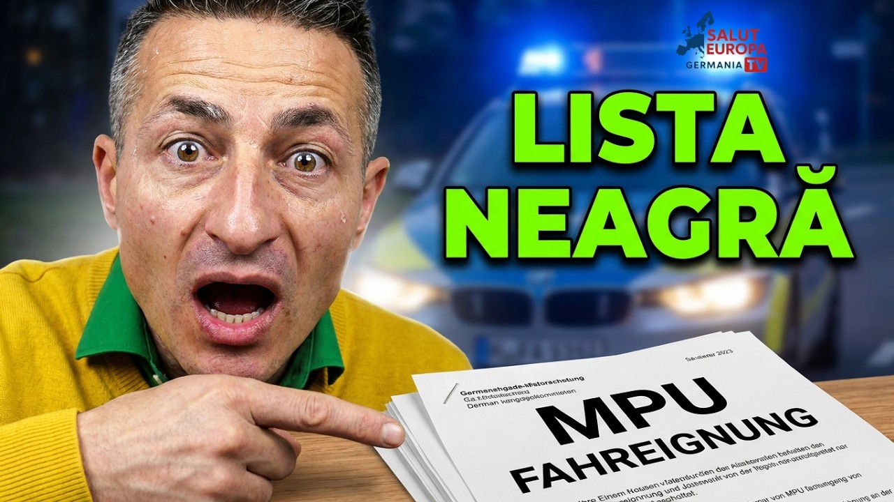 Infracțiuni pentru care trebuie să faci TESTUL MPU in Germania ! #mpugermania, #testmpugermania,