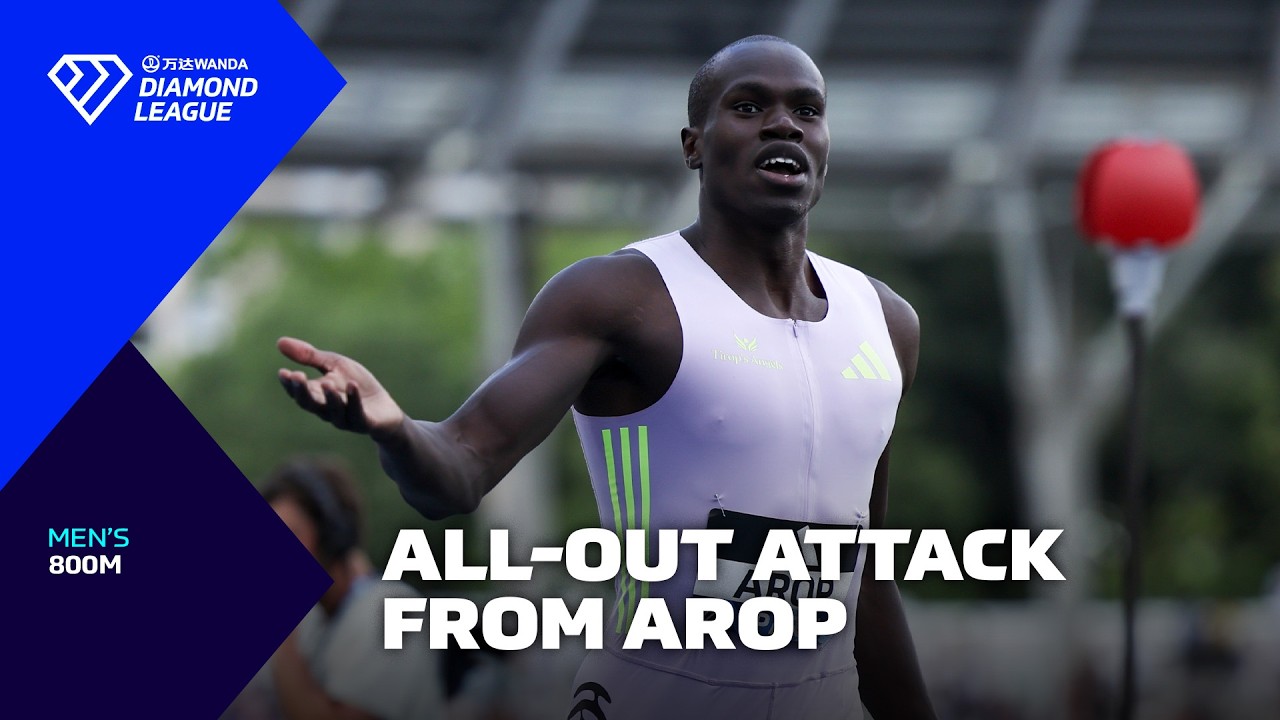 All-out ATTACK from Marco Arop in 800m world lead in Paris - Wanda Diamond League 2026