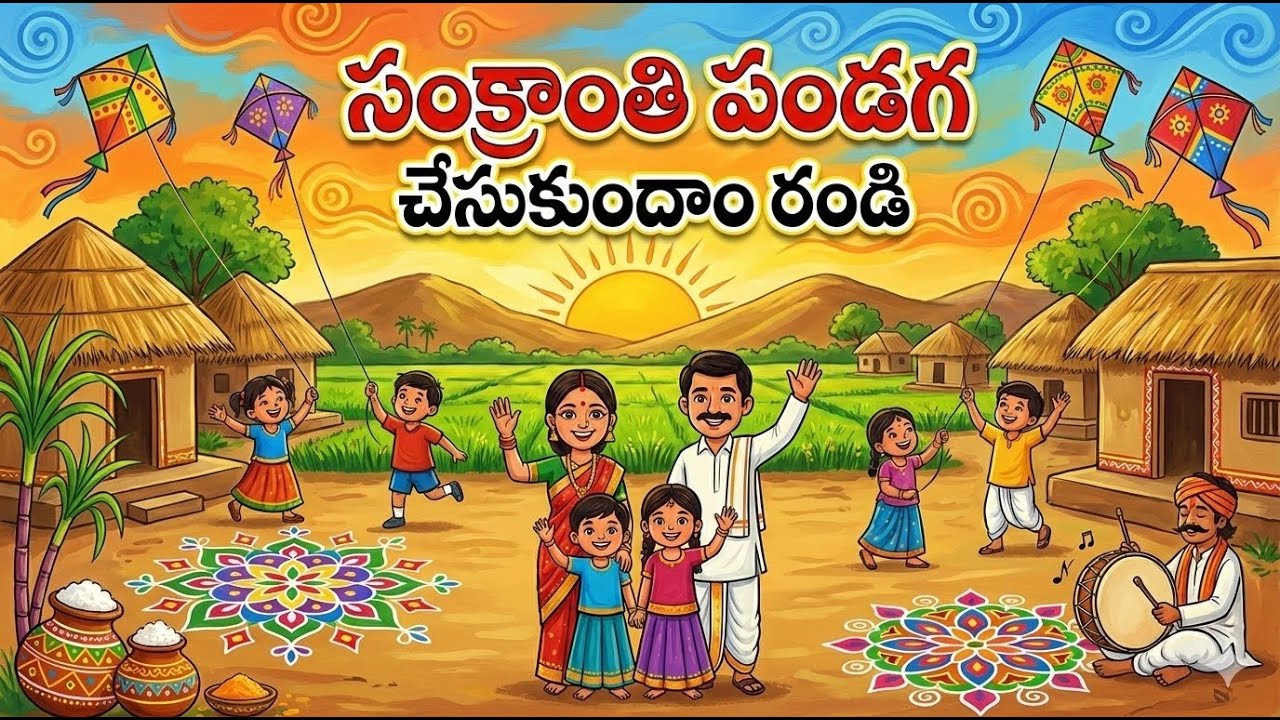 సంక్రాంతి పండగ చేసుకుందాం రండి |  Folk Kids Song | Sankranthi Special