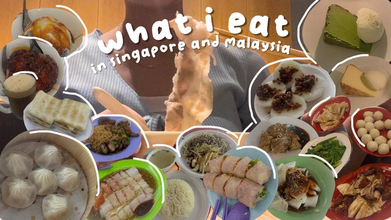 what i eat in singapore and malaysia: travel vlog + food hunting