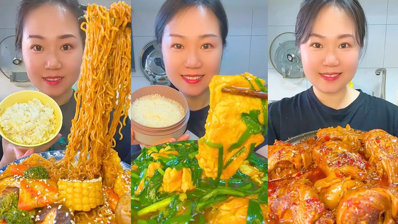 Satisfying Chinese Food ASMR – Unique Snacks & Noodles #99