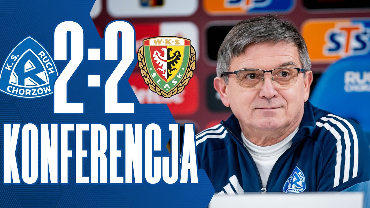 Konferencja prasowa po meczu Ruch Chorzów 2-2 Śląsk Wrocław (08.02.2026)