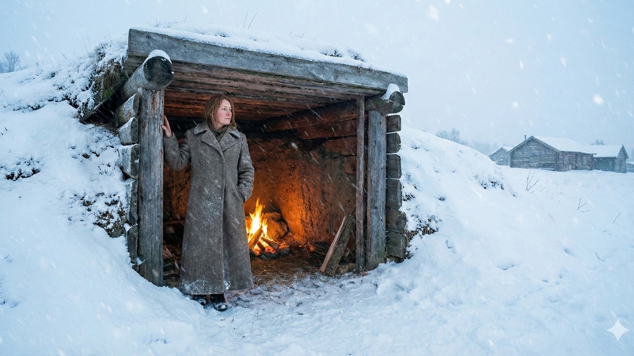 This Woman Built a SECRET SHELTER inside an UNDERGROUND CAVE — Until The Blizzard Came...
