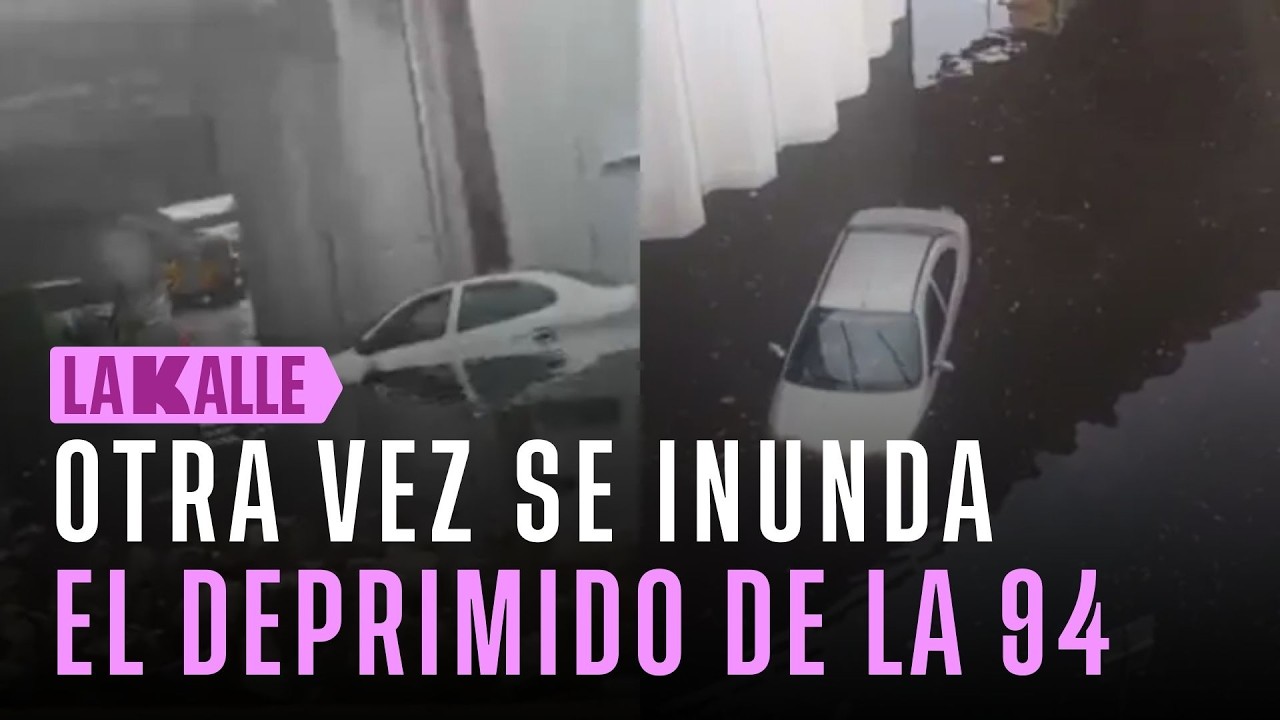 El Deprimido de la 94 vuelve a ser una PISCINA tras las intensas lluvias